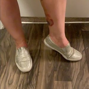 Sparkle silver flats